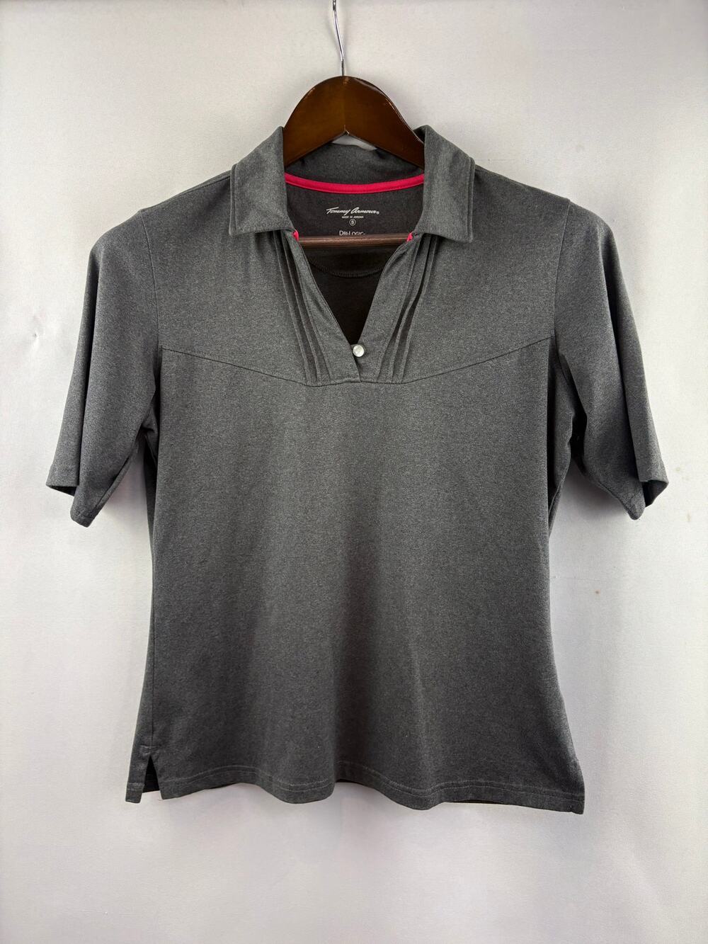 Women’s Tommy Armour Small Heather Gray Sports Polo